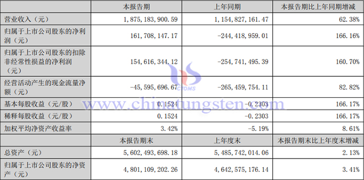 中國稀土2025年上半年業(yè)績公告